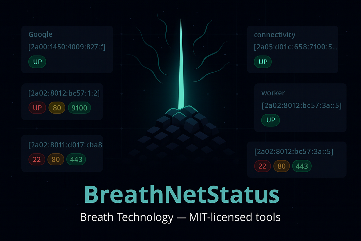 Tech Scroll 110 - An honest signal in a noisy net -BreathNetStatus